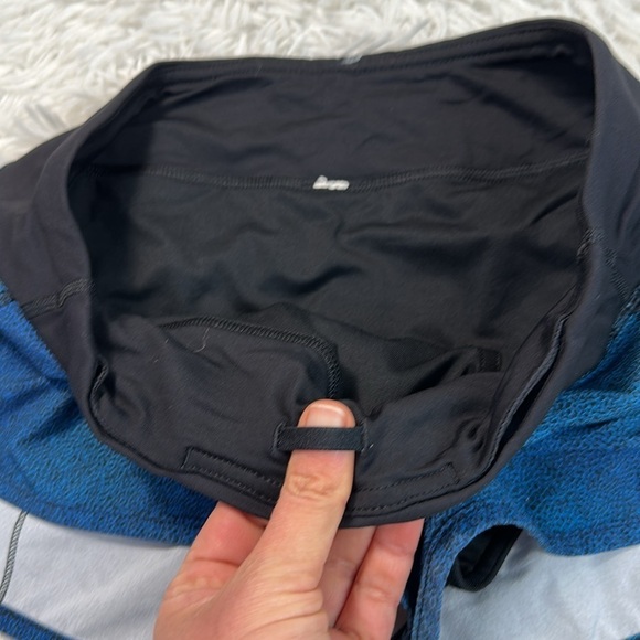Lululemon Speed Short (4-way Stretch 2.5") Super Natural Blue Multi / Black - Picture 2 of 6